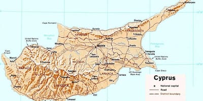 Paphos ਸਾਈਪ੍ਰਸ ਨਕਸ਼ਾ ਯਾਤਰੀ
